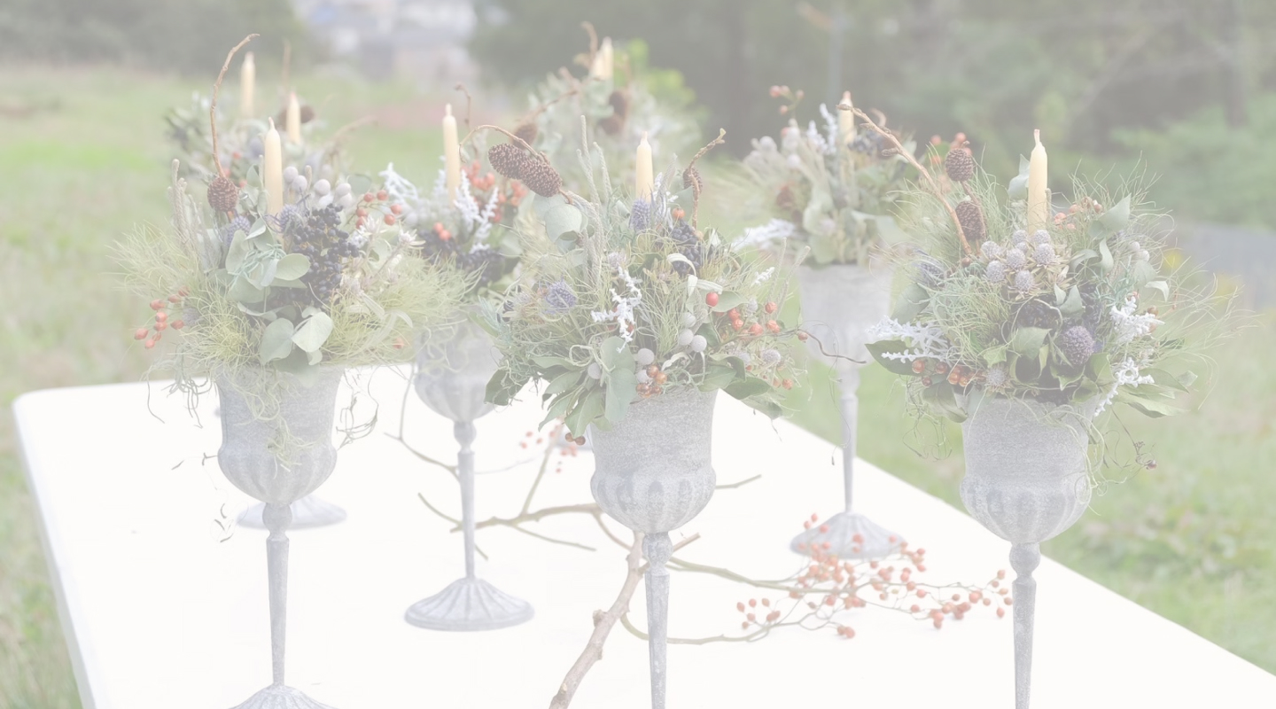 キャンドルアレンジ